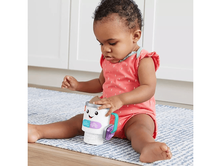 Fisher-Price Taza de café con luces para bebés y niños pequeños, con diseño de risa y aprendizaje, para bebés a partir de 6 meses 3
