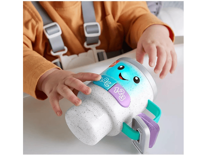 Fisher-Price Taza de café con luces para bebés y niños pequeños, con diseño de risa y aprendizaje, para bebés a partir de 6 meses 4