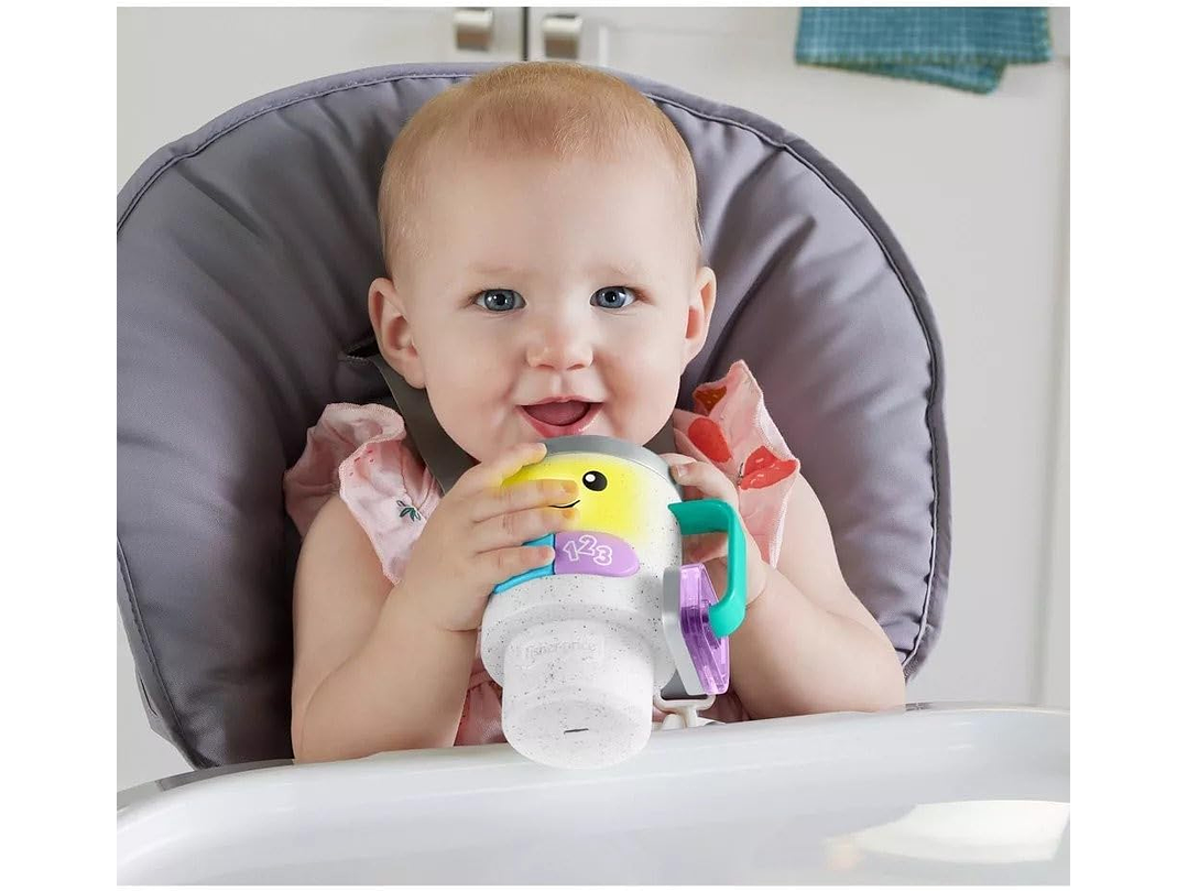 Fisher-Price Taza de café con luces para bebés y niños pequeños, con diseño de risa y aprendizaje, para bebés a partir de 6 meses 5