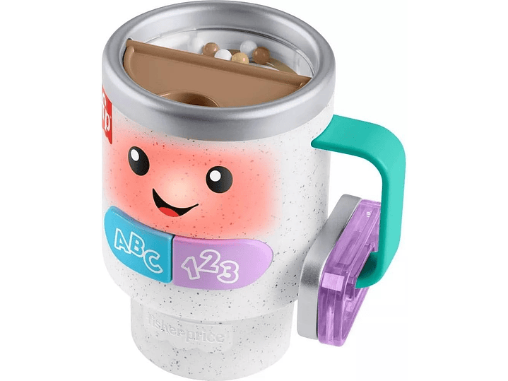 Fisher-Price Taza de café con luces para bebés y niños pequeños, con diseño de risa y aprendizaje, para bebés a partir de 6 meses 6