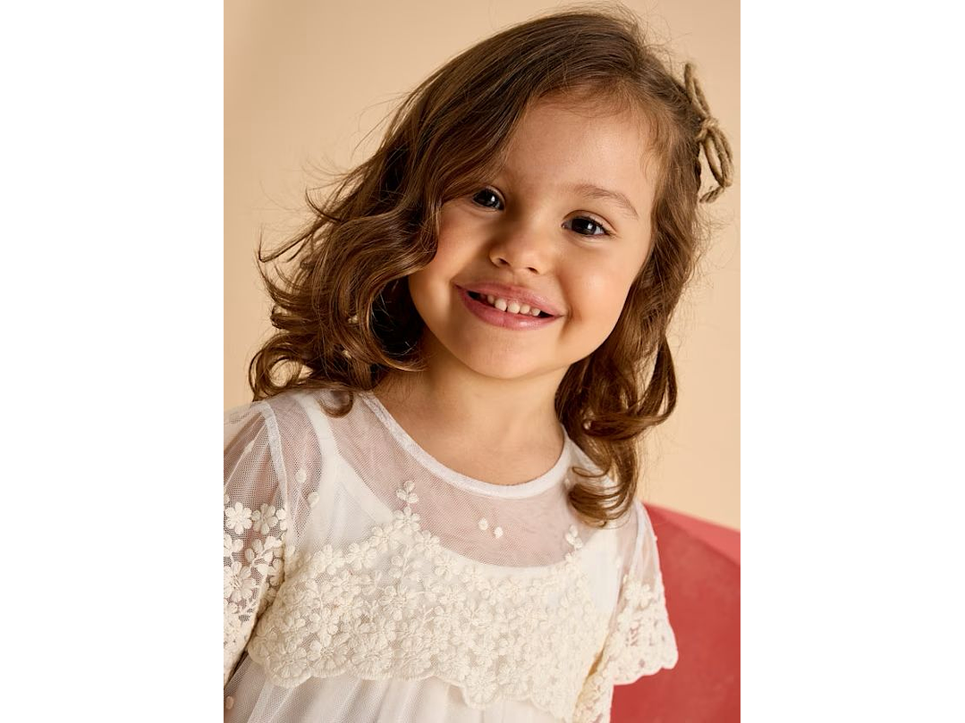 Vestido Tul Bordado Mayoral  3