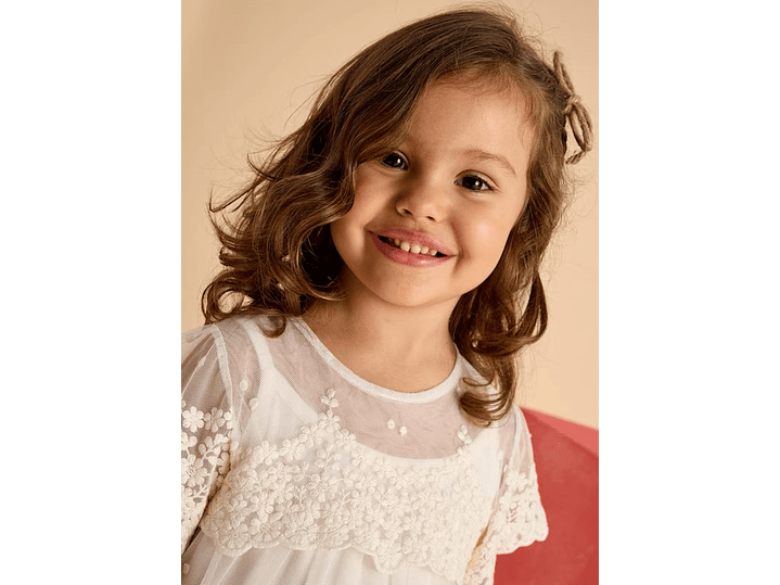 Vestido Tul Bordado Mayoral  3