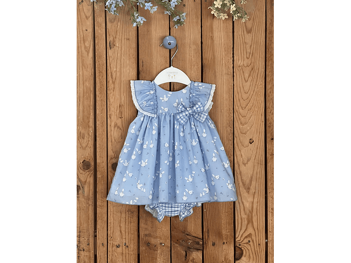 Vestido Español Celeste  1