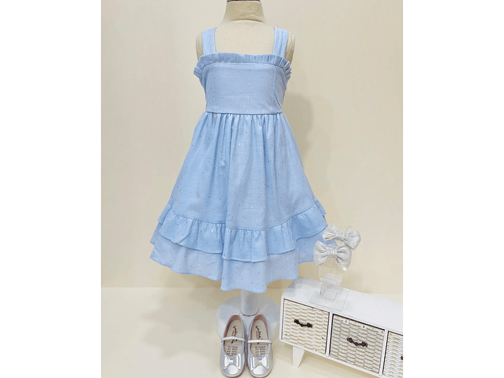Vestido Celeste 1