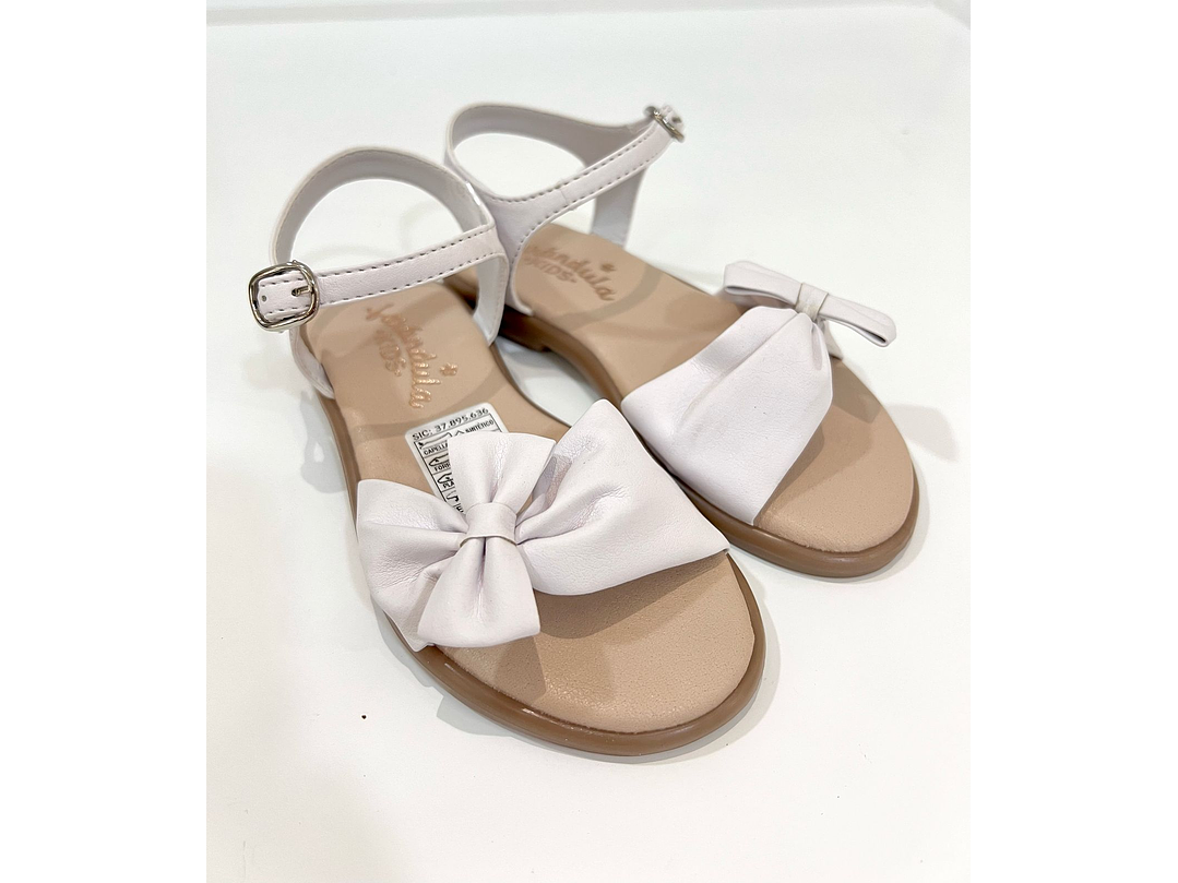 Sandalias Lazo Blanca  1