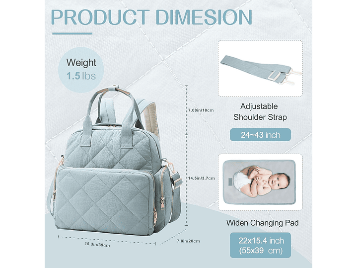 Pañalera Con Cambiador 4