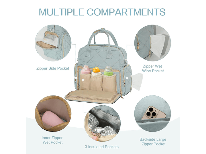 Pañalera Con Cambiador 7
