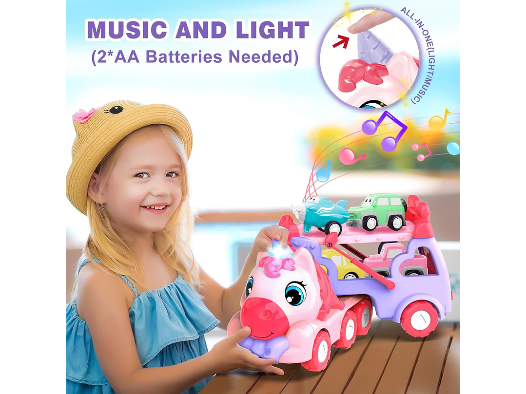 Juguete Unicornio Con Luces 2