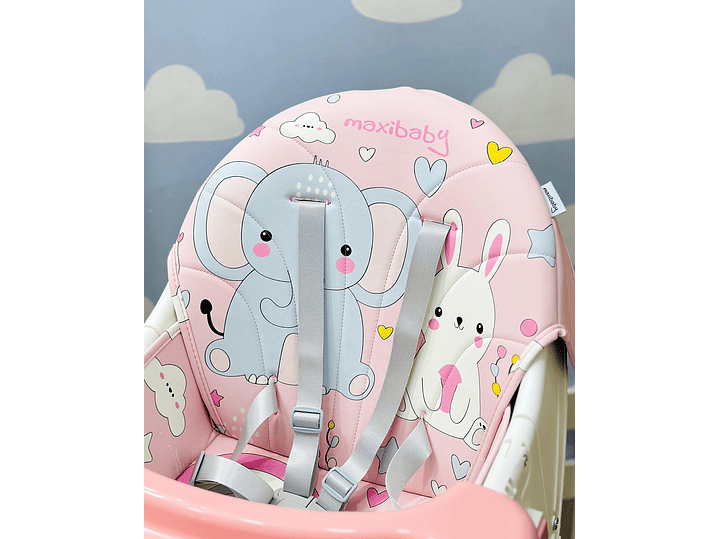 Silla Comedor Estampado Rosa 4