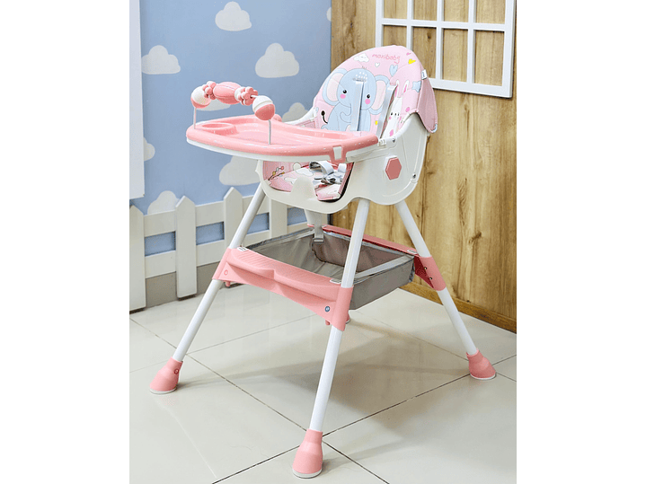 Silla Comedor Estampado Rosa 2