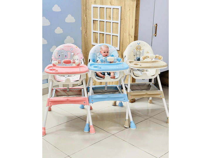 Silla Comedor Estampado Rosa 1