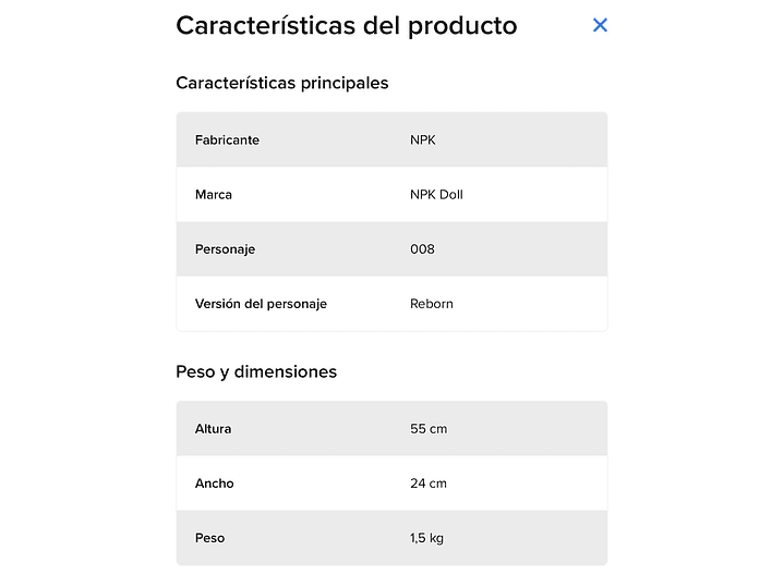 Muñeca Realista 55Cm 7