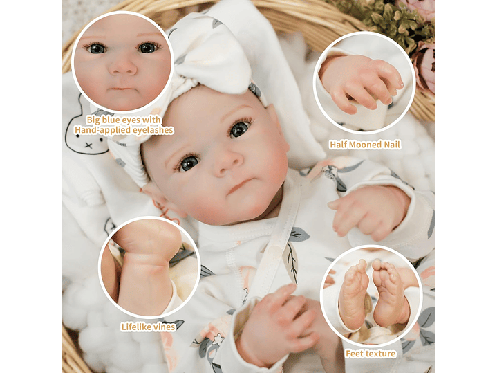 Muñeca Realista 50Cm 3