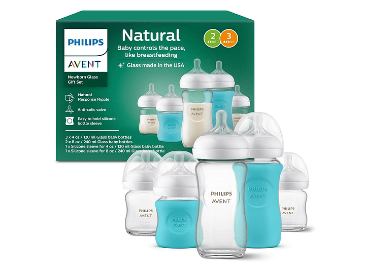 Set Biberon Vidrio Avent 1