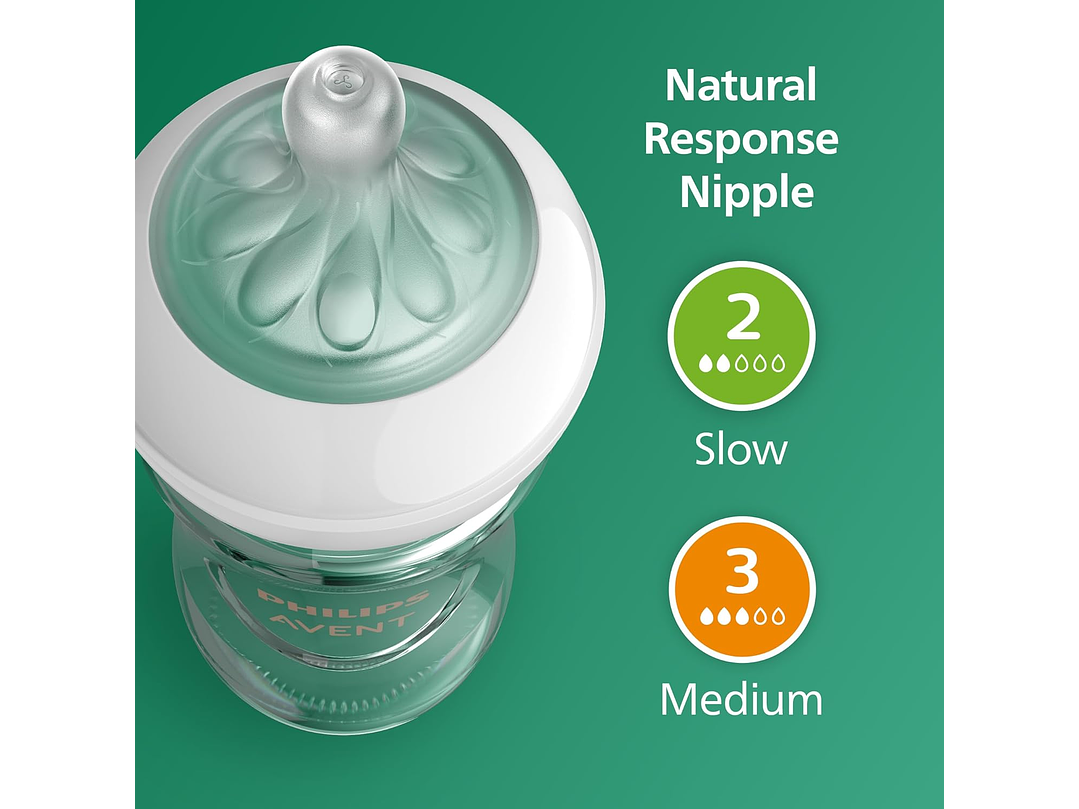 Set Biberon Vidrio Avent 3