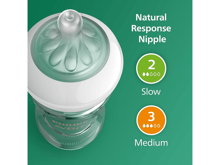 Set Biberon Vidrio Avent 3