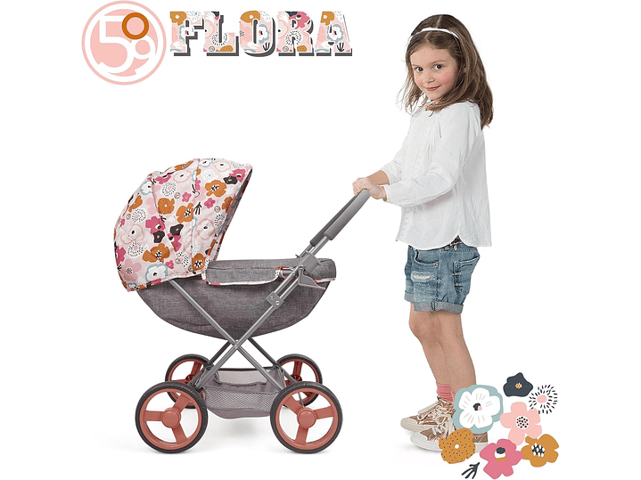 Melange Flora - Cochecito De Muñeca De Lujo - 1