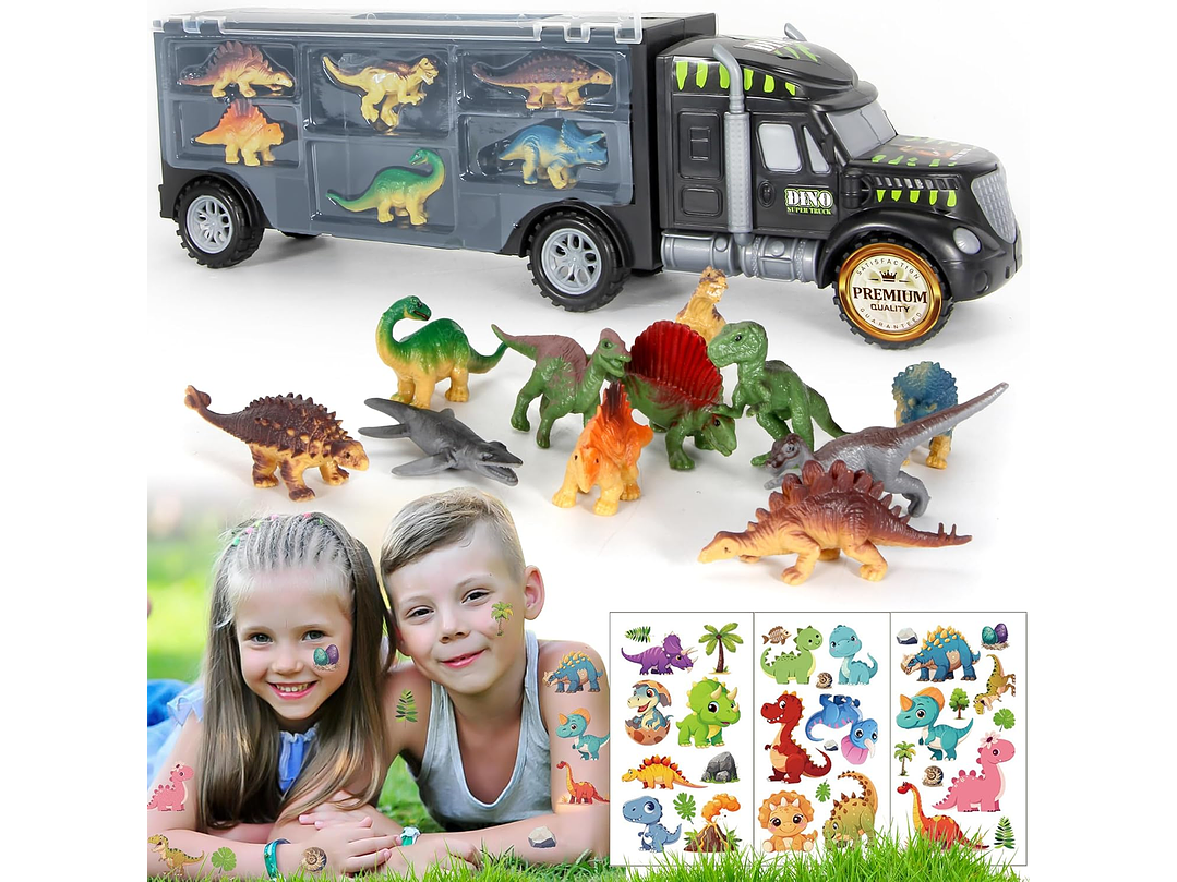 MOBIUS Camion Transportador de Dinosaurio 12Piezas 4