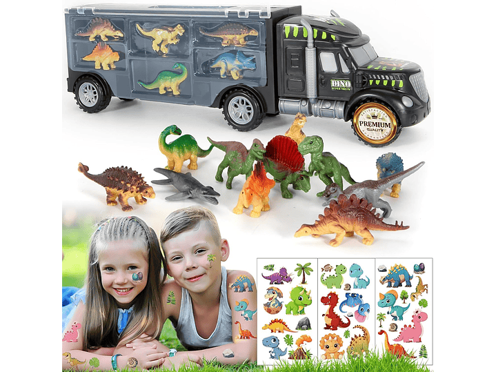 MOBIUS Camion Transportador de Dinosaurio 12Piezas 4