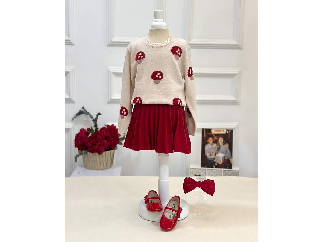 Conjunto Mayoral Rojo Talla 4 2