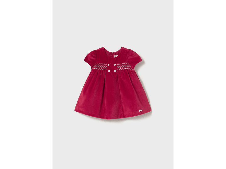 Vestido Terciopelo  Guinda 2