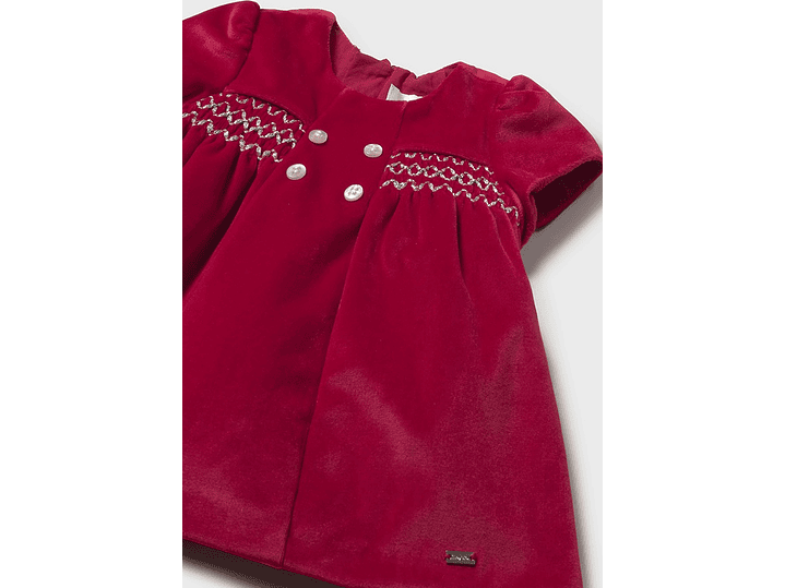 Vestido Terciopelo  Guinda 4