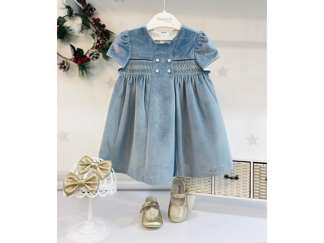 Vestido Terciopelo  Mineral  1