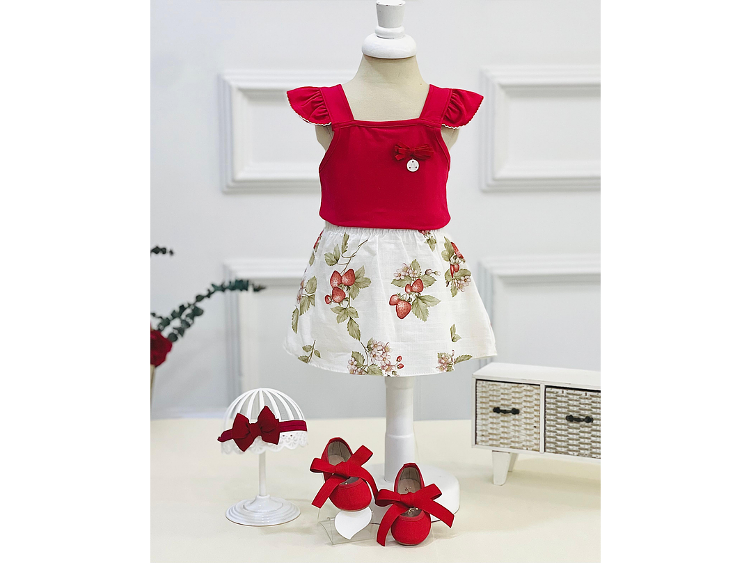 Set Milon Rojo-Estampado 2