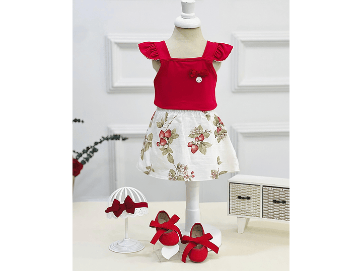 Set Milon Rojo-Estampado 2