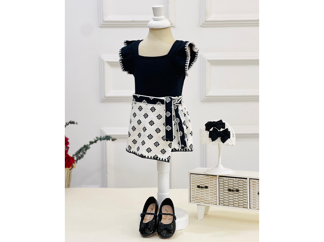 Set Milon  Negro-Blanco 2