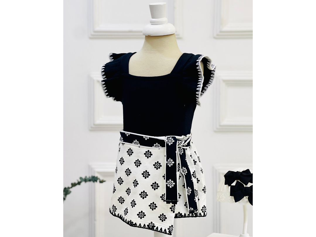 Set Milon  Negro-Blanco 3