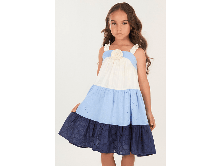 Vestido Grazziani  AzulMarino-Celeste 1