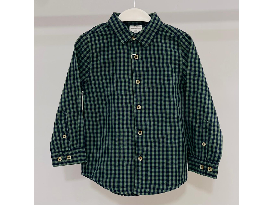 Camisa Losan  Verde Azul  1