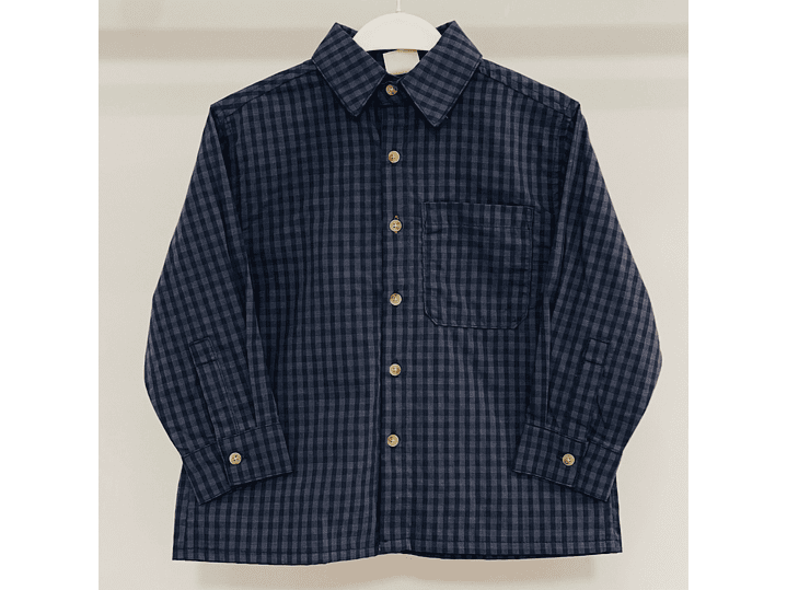 Camisa Losan Azul Gris  1