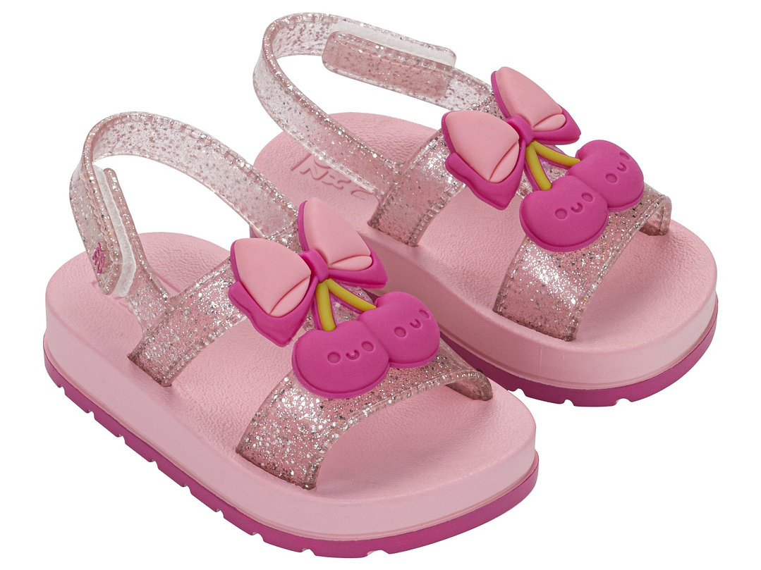 Sandalia Zaxynina Cherry Rosa Gliter  4