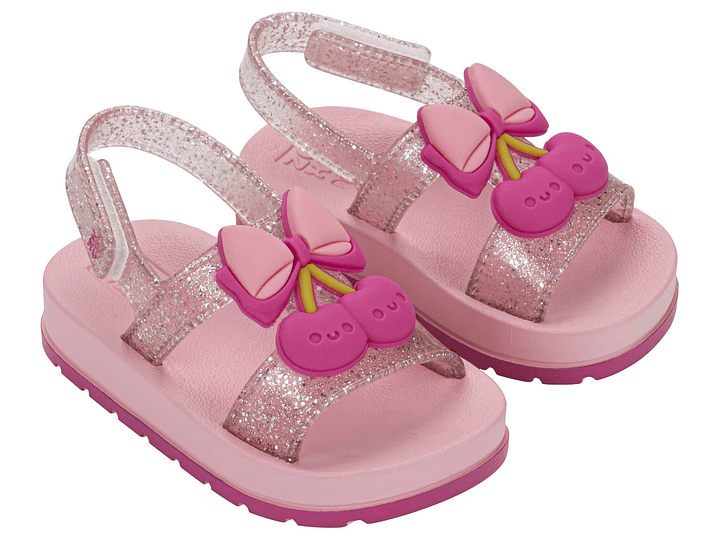 Sandalia Zaxynina Cherry Rosa Gliter  4