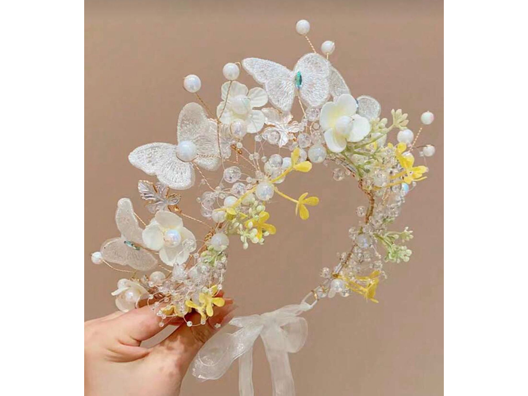 Diadema Mariposa Amarilla  2