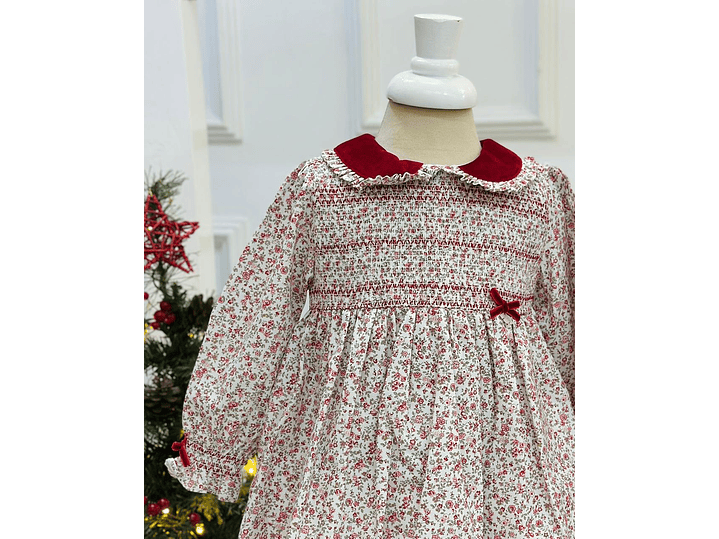 Vestido Deolinda  Estampado Rojo 2