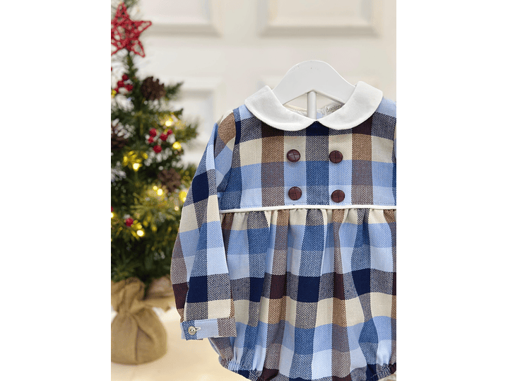 Body Deolinda  Cuadros Azul 2