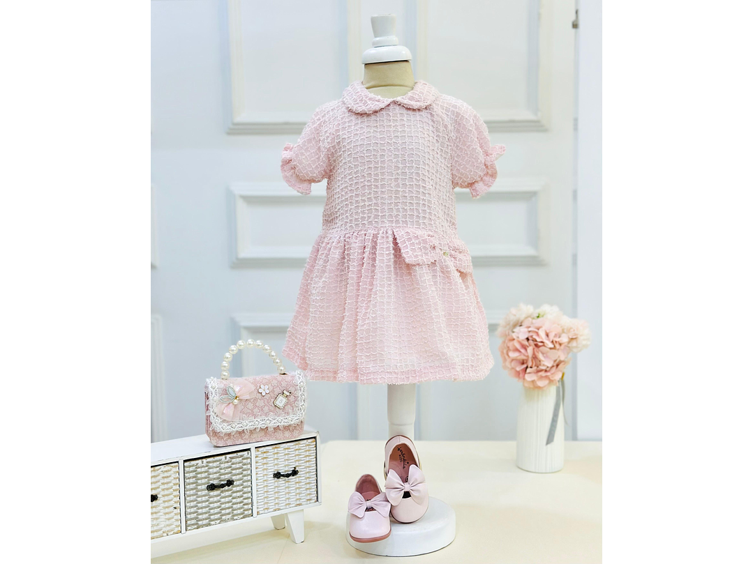 Vestido Deolinda  Rosa 1