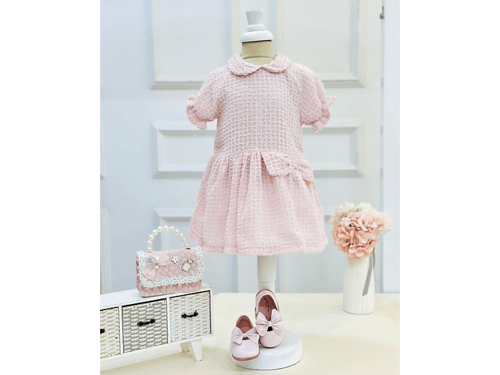 Vestido Deolinda  Rosa 1