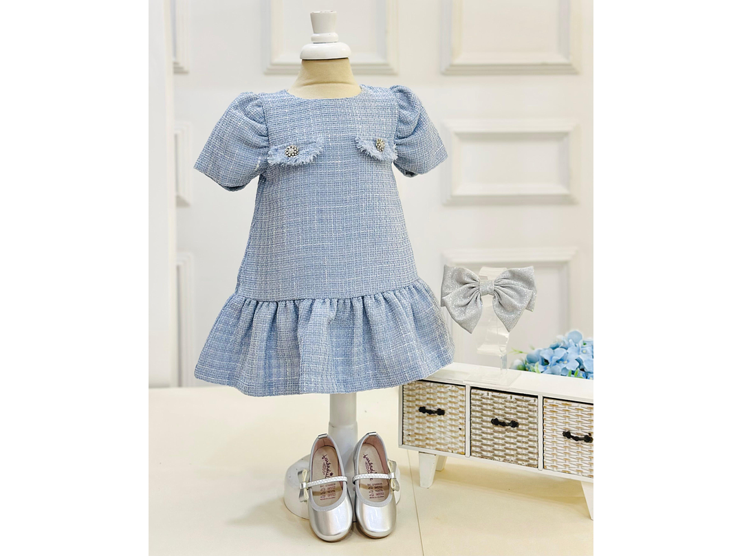 Vestido Deolinda Azul 1