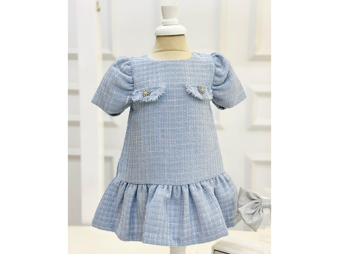 Vestido Deolinda Azul 3