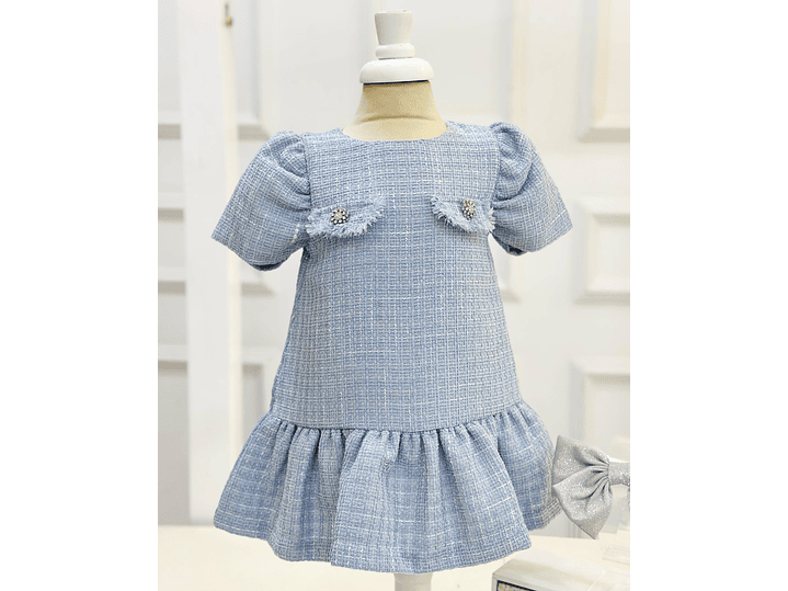 Vestido Deolinda Azul 3