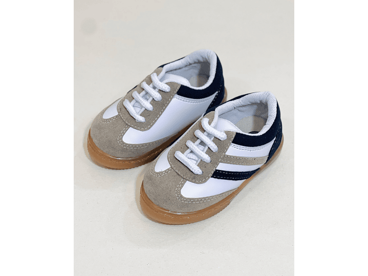 Calzado Azul Beige 1