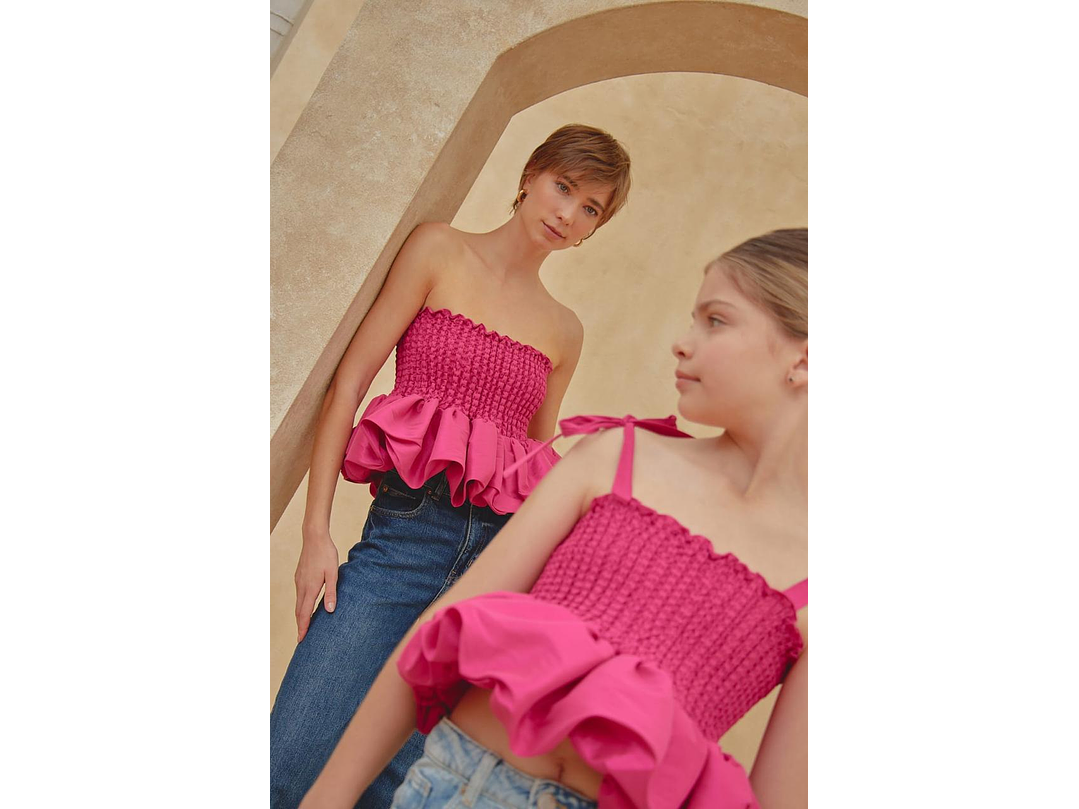 Blusa Globo Fucsia 1