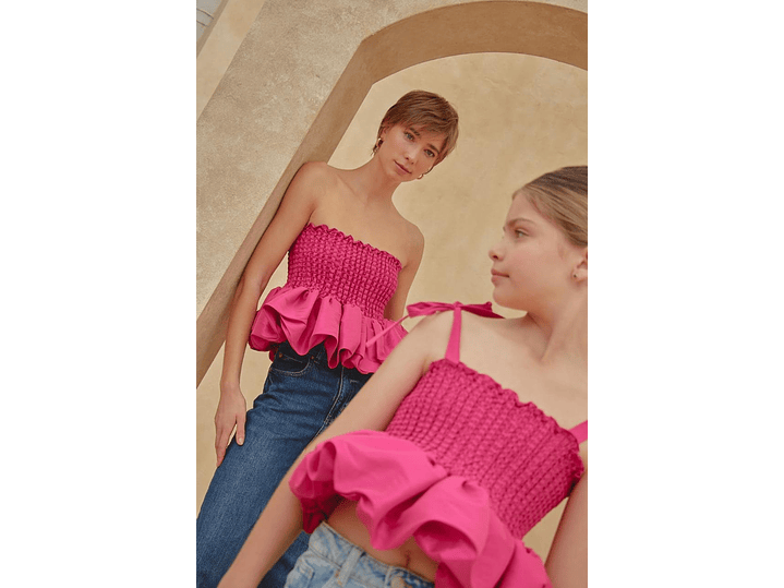 Blusa Globo Fucsia 1