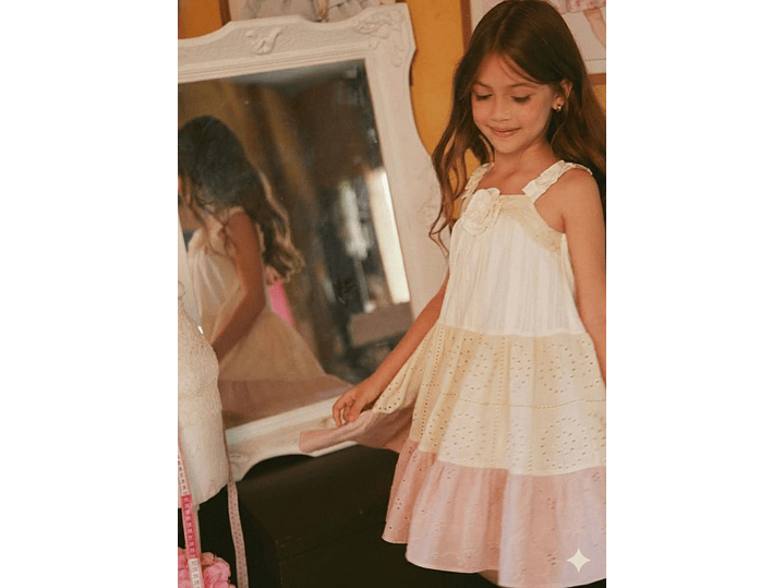 Vestido Grazziani Nude Rosa  1