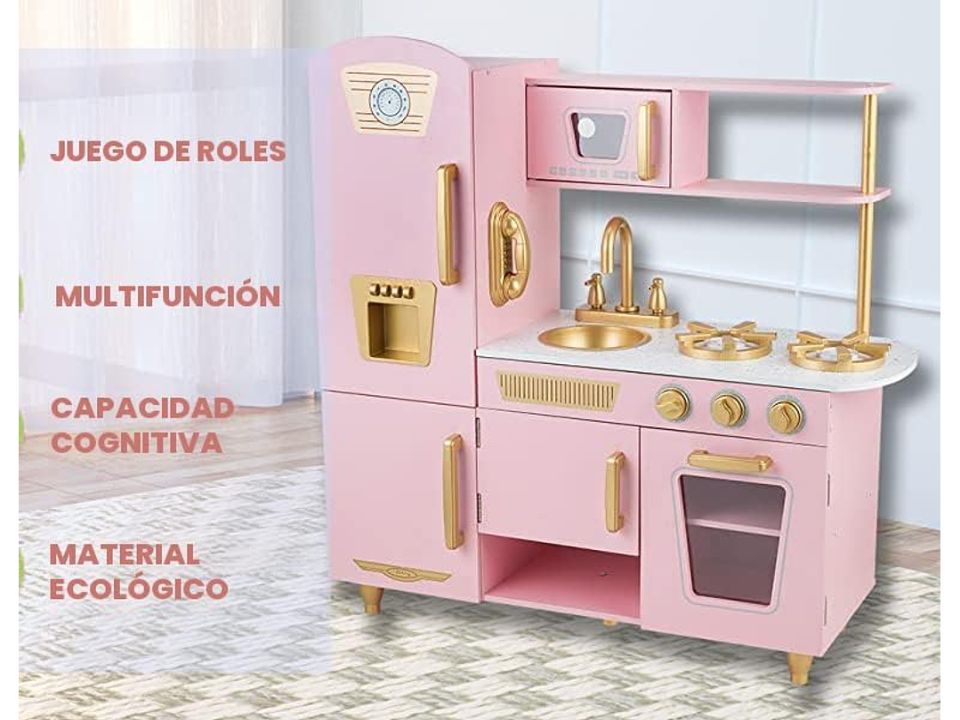  WoodenEdu Juego De Cocina Para Niños De 3 a 8 años, 3