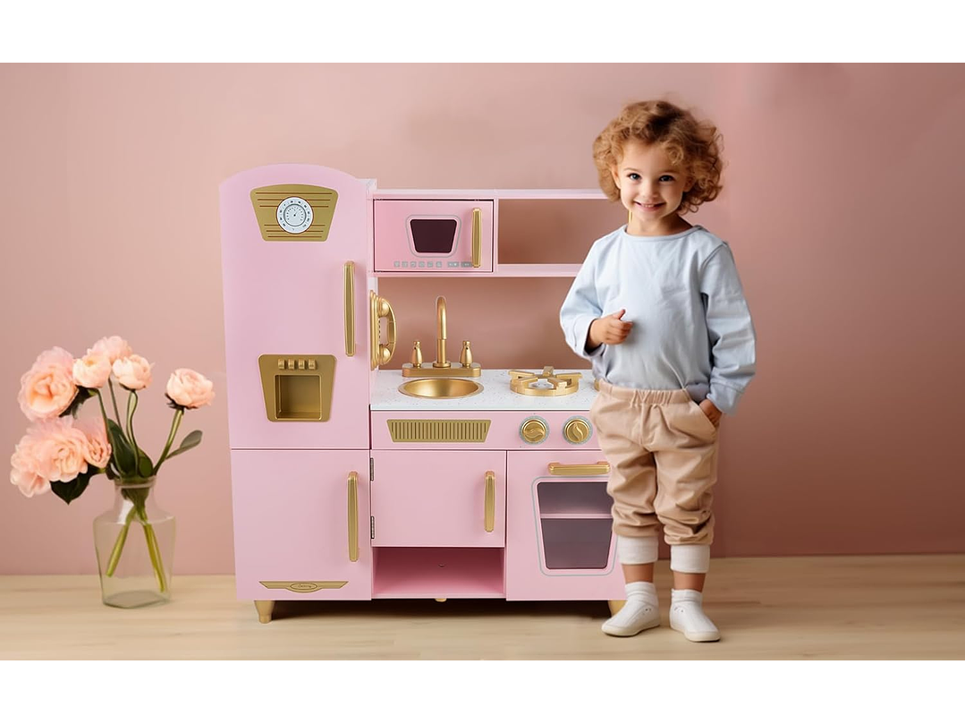  WoodenEdu Juego De Cocina Para Niños De 3 a 8 años, 2